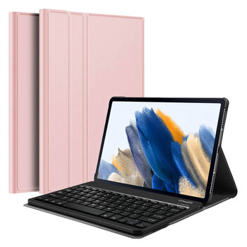 Samsung Galaxy Tab A8 2021 Hoesje Toetsenbord Hoes Luxe Keyboard Case Cover (10,5 inch) - rosé Goud