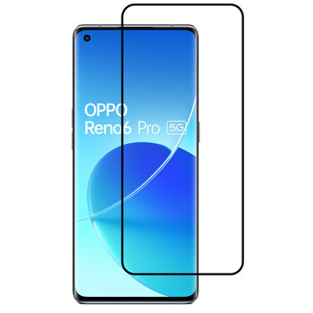 Oppo Reno 6 Pro Screenprotector Screen Protector Beschermglas Screen Protector Beschermglas Tempered Glassered Glass Full Cover 3D -