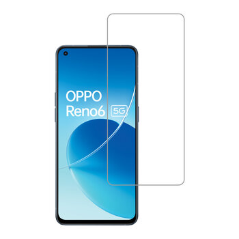 OPPO Reno 6 Screen Protector Beschermglas Tempered Glass -