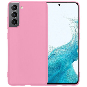 Samsung Galaxy S22+ Hoesje Siliconen Hoes Case Cover - Lichtroze