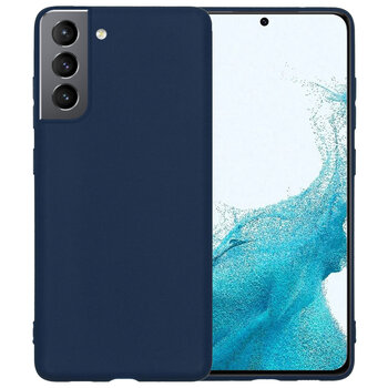 Samsung Galaxy S22+ Hoesje Siliconen Hoes Case Cover - Donkerblauw