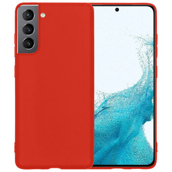 Samsung Galaxy S22 Hoesje Siliconen Hoes Case Cover - Rood