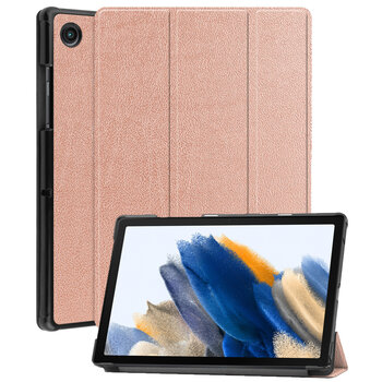 Betaalbare Hoesjes Samsung Galaxy Tab A8 2021 Hoesje Book Case - Rose goud