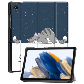 Betaalbare Hoesjes Samsung Galaxy Tab A8 2021 Hoesje Book Case - Kat