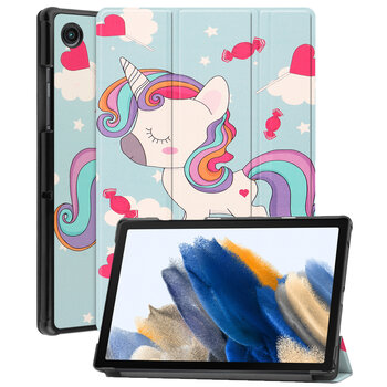 Betaalbare Hoesjes Samsung Galaxy Tab A8 2021 Hoesje Book Case - Eenhoorn