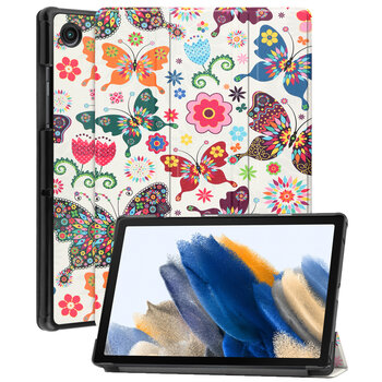 Betaalbare Hoesjes Samsung Galaxy Tab A8 2021 Hoesje Book Case - Vlinders