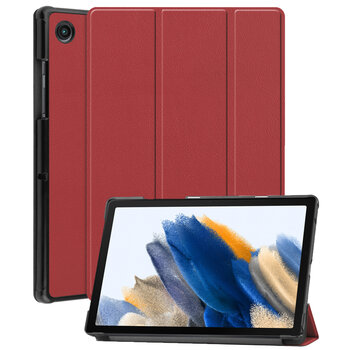 Betaalbare Hoesjes Samsung Galaxy Tab A8 2021 Hoesje Book Case - Donkerrood