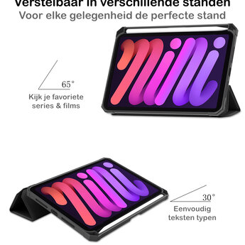 Apple iPad Mini 6 8.3 (2021) Hoesje Book Case - Zwart