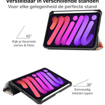 Apple iPad Mini 6 8.3 (2021) Hoesje Book Case - Vlinders