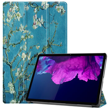 Betaalbare Hoesjes Lenovo Tab P11 Hoesje Book Case - Bloesem