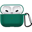 Airpods 3 Hoesje Case Siliconen Hoes Geschikt voor Apple AirPods 3 Case Hoesje Met Clip - Turquoise Groen
