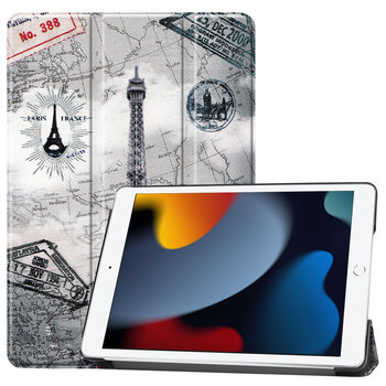 Betaalbare Hoesjes Apple iPad 9 10.2 (2021) Hoesje Book Case - Eiffeltoren