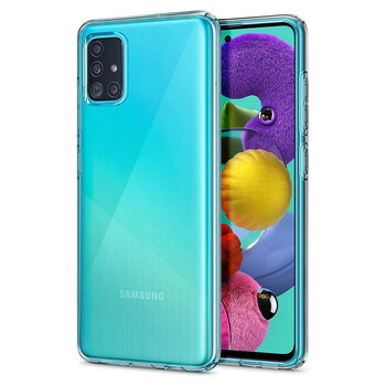 Samsung Galaxy A51 Hoesje Siliconen Hoes Case Cover - Transparant