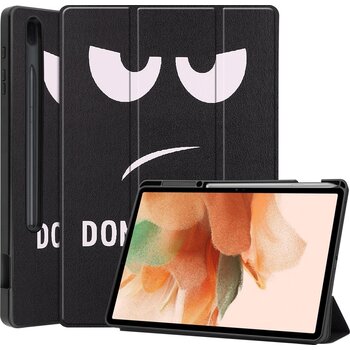 Samsung Galaxy Tab S7 FE Hoesje Book Case - Don't Touch Me