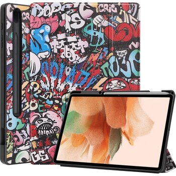 Samsung Galaxy Tab S7 FE Hoesje Book Case - Graffity