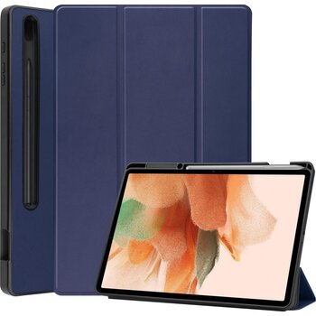 Samsung Galaxy Tab S7 FE Hoesje Book Case - Donkerblauw