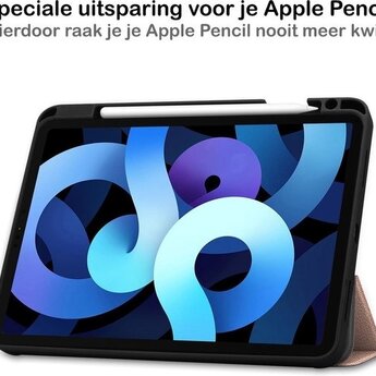 Apple iPad Air 4 10.9 (2020) Hoesje Book Case - Rose goud