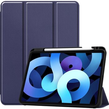 Apple iPad Air 4 10.9 (2020) Hoesje Book Case - Donkerblauw