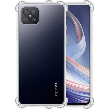 Oppo Reno4 Z 5G Hoesje Siliconen Shock Proof Hoes Case Cover - Transparant