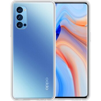 Oppo Reno 4 Pro 5G Hoesje Siliconen Hoes Case Cover - Transparant