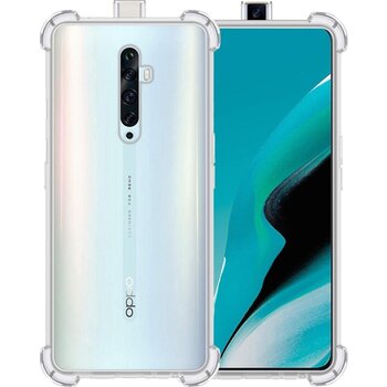 OPPO Reno 2Z Hoesje Siliconen Shock Proof Hoes Case Cover - Transparant