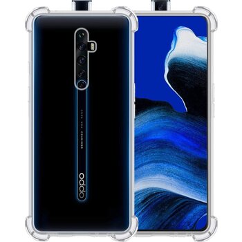 OPPO Reno 2 Hoesje Siliconen Shock Proof Hoes Case Cover - Transparant