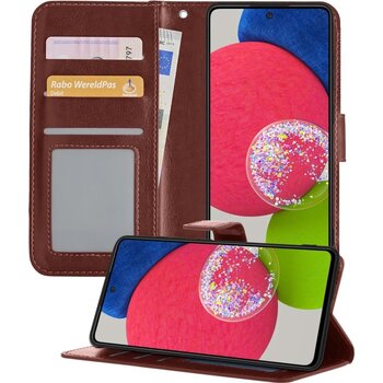 Samsung Galaxy A52s 5G Hoesje Book Case Kunstleer Cover Hoes - Bruin