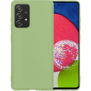 Samsung Galaxy A52s 5G Hoesje Siliconen Hoes Case Cover - Groen