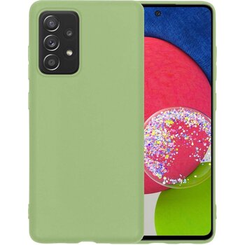 Samsung Galaxy A52s 5G Hoesje Siliconen Hoes Case Cover - Groen