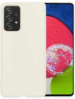 Samsung Galaxy A52s 5G Hoesje Siliconen Hoes Case Cover - Wit