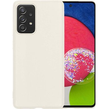 Samsung Galaxy A52s 5G Hoesje Siliconen Hoes Case Cover - Wit