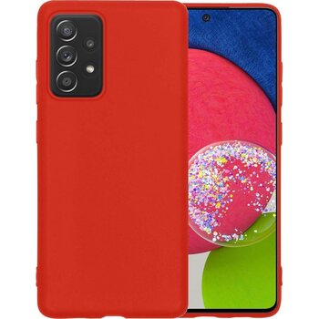 Samsung Galaxy A52s 5G Hoesje Siliconen Hoes Case Cover - Rood