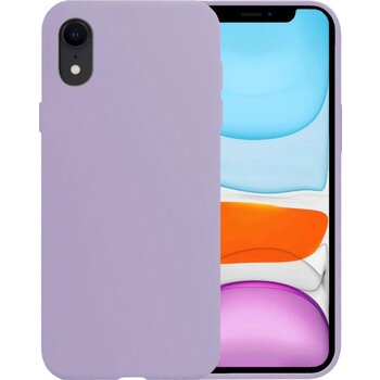 Betaalbare Hoesjes Apple iPhone XR Hoesje Siliconen Hoes Case Cover - Lila