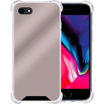 Apple iPhone 8 Hoesje Siliconen Shock Proof Hoes Case Cover - Rose goud