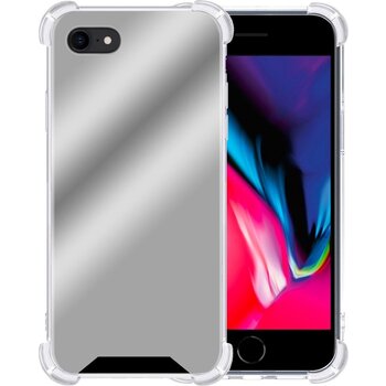 Apple iPhone 8 Hoesje Siliconen Shock Proof Hoes Case Cover - Zilver