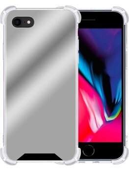 Apple iPhone 7 Hoesje Siliconen Shock Proof Hoes Case Cover - Zilver