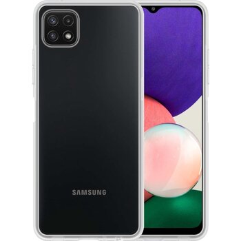 Samsung Galaxy A22 5G Hoesje Siliconen Hoes Case Cover - Transparant