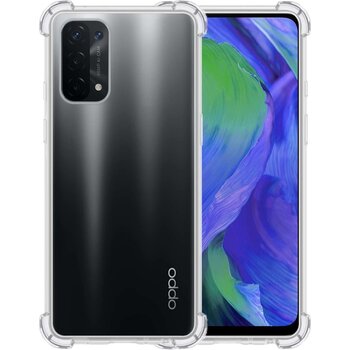 OPPO A54 5G Hoesje Siliconen Shock Proof Hoes Case Cover - Transparant