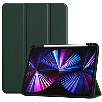 Betaalbare Hoesjes Apple iPad Pro 11 (2021) Hoesje Book Case - Donkergroen