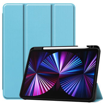 Betaalbare Hoesjes Apple iPad Pro 11 (2021) Hoesje Book Case - Lichtblauw