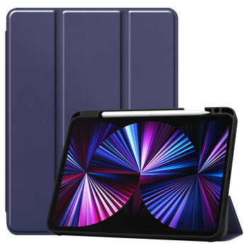 Betaalbare Hoesjes Apple iPad Pro 11 (2021) Hoesje Book Case - Donkerblauw