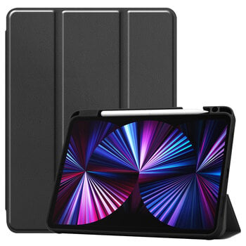 Betaalbare Hoesjes Apple iPad Pro 11 (2021) Hoesje Book Case - Zwart