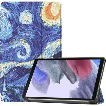 Betaalbare Hoesjes Samsung Galaxy Tab A7 Lite Hoesje Book Case - Sterrenhemel