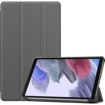 Betaalbare Hoesjes Samsung Galaxy Tab A7 Lite Hoesje Book Case - Grijs