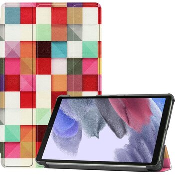 Samsung Galaxy Tab A7 Lite Hoesje Book Case - Blokken