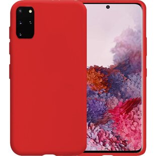 Samsung Galaxy S20 Plus Hoesje Siliconen Hoes Case Cover - Rood