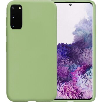 Samsung Galaxy S20 Hoesje Siliconen Hoes Case Cover - Groen