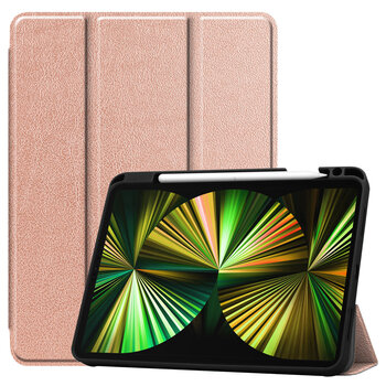 Apple iPad Pro 12.9 (2021) Hoesje Book Case - Rose goud