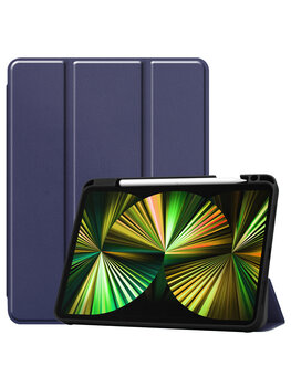 Apple iPad Pro 12.9 (2021) Hoesje Book Case - Donkerblauw