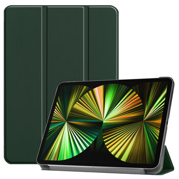 Apple iPad Pro 12.9 (2021) Hoesje Book Case - Donkergroen